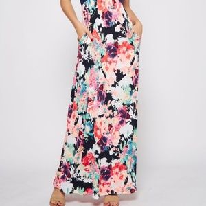 Bellamie Dresses Nwt Bellamie Maxi Dress Floral Racerback Sexy S3x Poshmark
